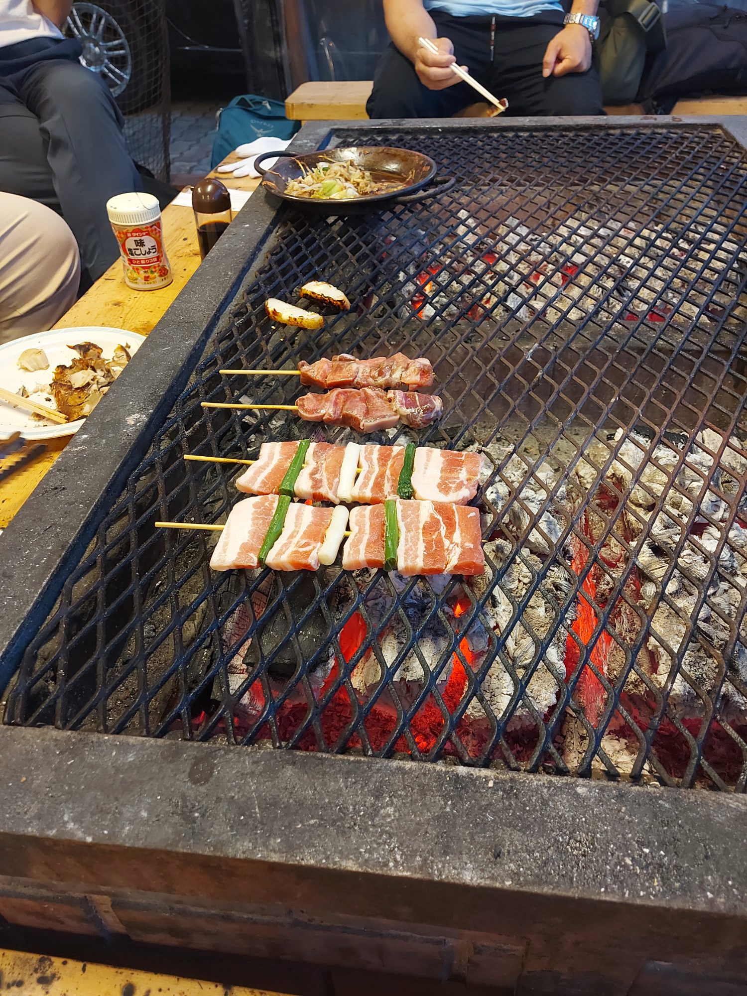 Self-grilled robatayaki time